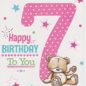 7th Birthday Cards