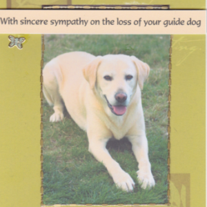 Guide Dogs Sympathy Cards