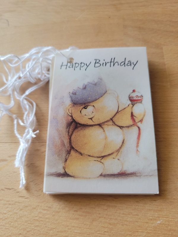 Happy birthday Bear Gift Tag